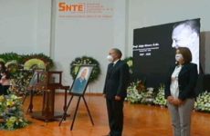 Realizan homenaje póstumo a Alejo Rivera, líder de la Sección 26 del SNTE