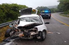 Un lesionado deja desigual choque en la carretera libre Valles-Rioverde