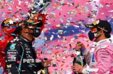 “Checo” Pérez sube al podio en el GP de Turquía; Hamilton, en la cima