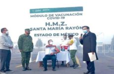 Aplican ISSSTE y Ejército Mexicano primera vacuna contra el Covid-19 en Edomex
