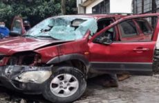 Accidente en Xilitla deja dos mujeres heridas y cuantiosos daños