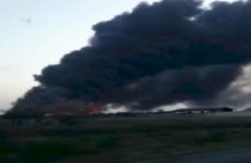 Incendio ahoga  de contaminación  municipio de Ébano