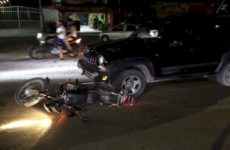 Motociclista herido en accidente en la carretera al Ingenio