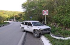 Accidente vehicular en el ejido El Abra dejó solo daños