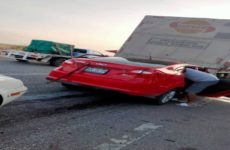 Se accidenta vallense en la carretera Tampico-Valles