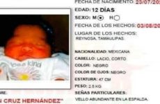 Activan Alerta Amber por robo de recién nacida en Reynosa, Tamaulipas
