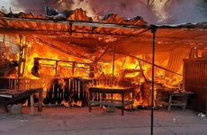 Se incendia puesto de comida en la colonia Altavista