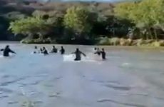 Puente colgante se desploma y 11 personas caen al río en Sinaloa