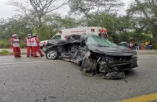 Pareja muere en choque sobre la carretera libre Valles-Rioverde