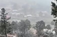Nieve “pinta de blanco” 11 municipios de Durango