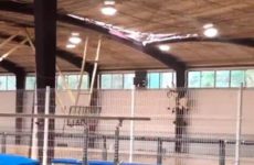 Captan desplome de domo en gimnasio del IPN en Zacatenco