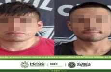 Detienen en Tamuín a dos presuntos narcomenudistas 