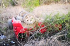 Familia de El Naranjo sufre un accidente automovilístico en la carretera Valles-Mante