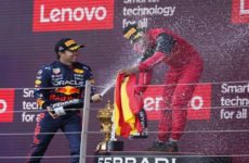 “Checo” Pérez, el piloto del día: del último lugar al podio de Gran Bretaña