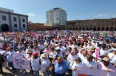 Critica Gallardo a “políticos oportunistas” que acudieron a marcha a favor del INE