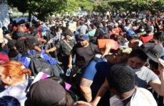 Migrantes desisten de caravanas y se entregan en Chiapas