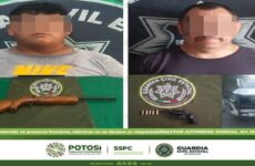 Por portación de arma de fuego detienen a dos hombres en la Huasteca