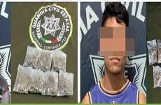 Detienen a dos hombres por posesión de droga en Valles y San Vicente