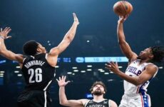 Philadelphia elimina a los Nets por la vía rápida y sin Embiid