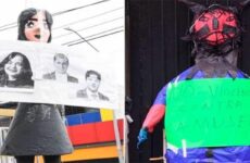 Rompen piñata de la ministra Norma Piña y otras por causas sociales