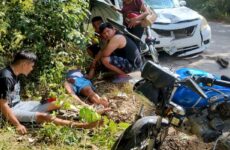 Cuatro hombres resultan heridos al sufrir accidentes cuando viajaban en moto 