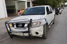 Sólo daños deja como saldo un choque en el bulevar México-Laredo 