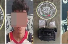 Arresta GCE a 3 hombres con droga