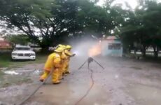 Ofrecen curso de  combate y prevención  de incendios de gas