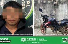 Detienen a hombre que conducía una motocicleta con reporte de robo 