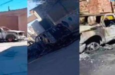 Investigan SLP y Zacatecas enfrentamiento armado con quema de vehículos
