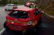 Pasajera de un taxi muere en un accidente ocurrido sobre la autopista Valles-Rayón 