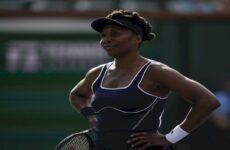 Venus Williams cae en  su debut en Indian Wells