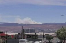 Incendio en la Sierra de San Miguelito